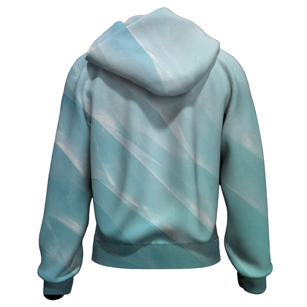 Glacier Blue Transition embroidered hoodies