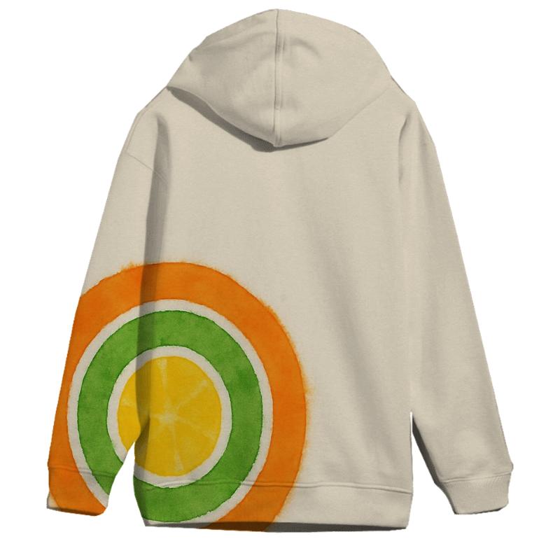 Offcenter Citrus Bullseye pullover hoodies