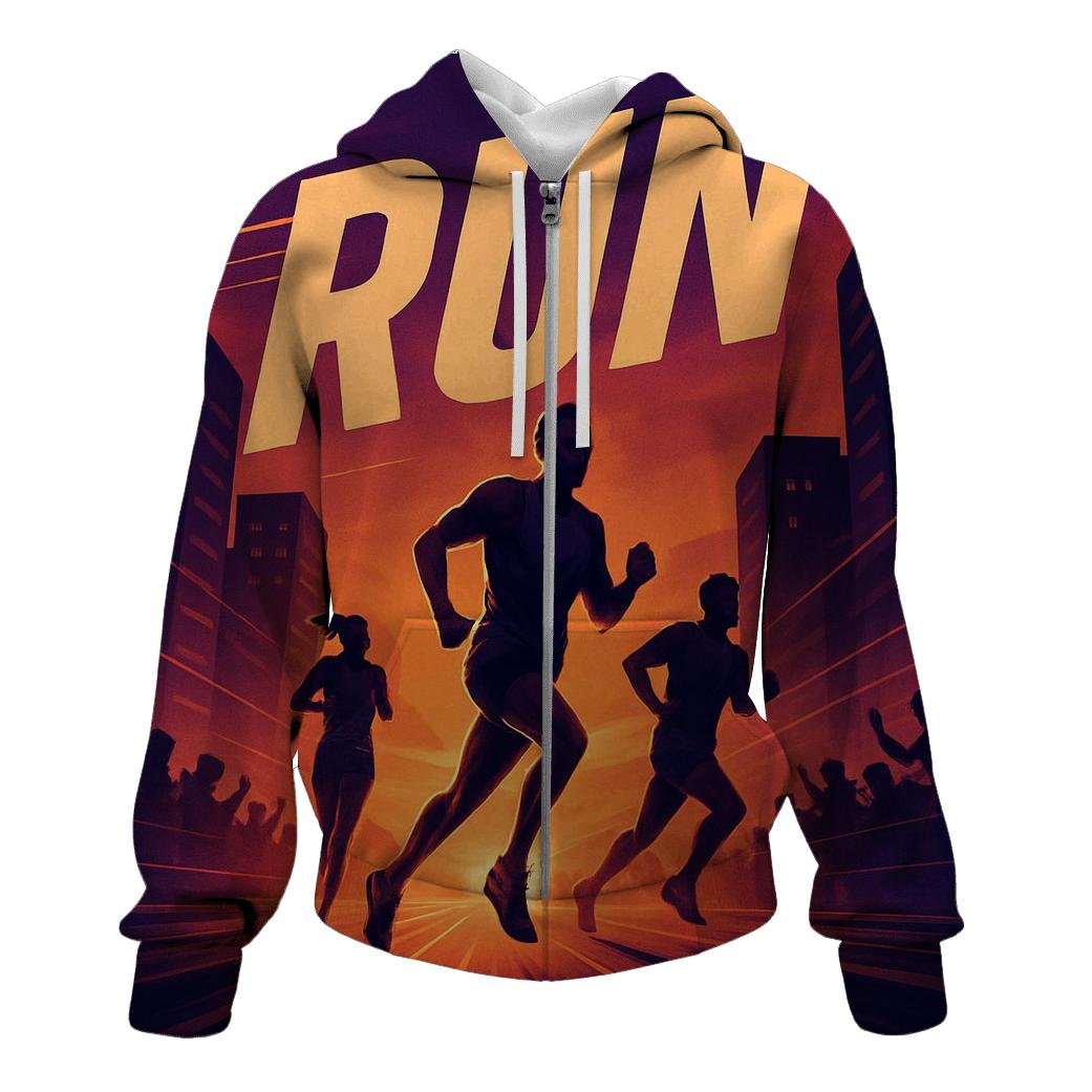 Urban Marathon Sunset heavyweight hoodies