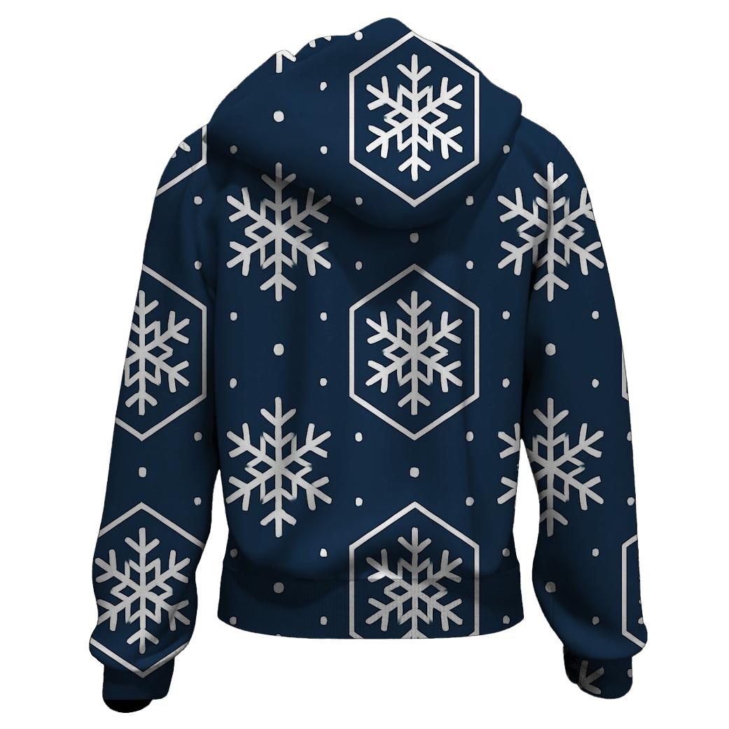 Snowflake Grid lightweight hoodies