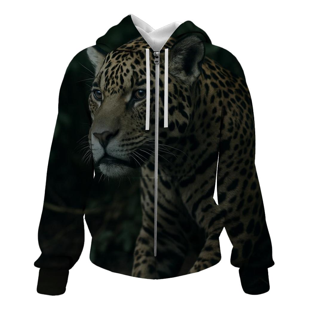 Shadowed Jaguar — Riverine Stalk lightweight hoodies