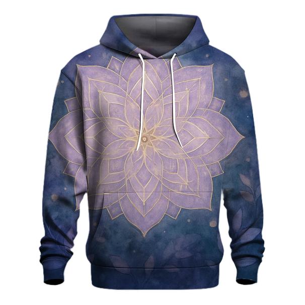 Luminous Mandala Garden pullover hoodies