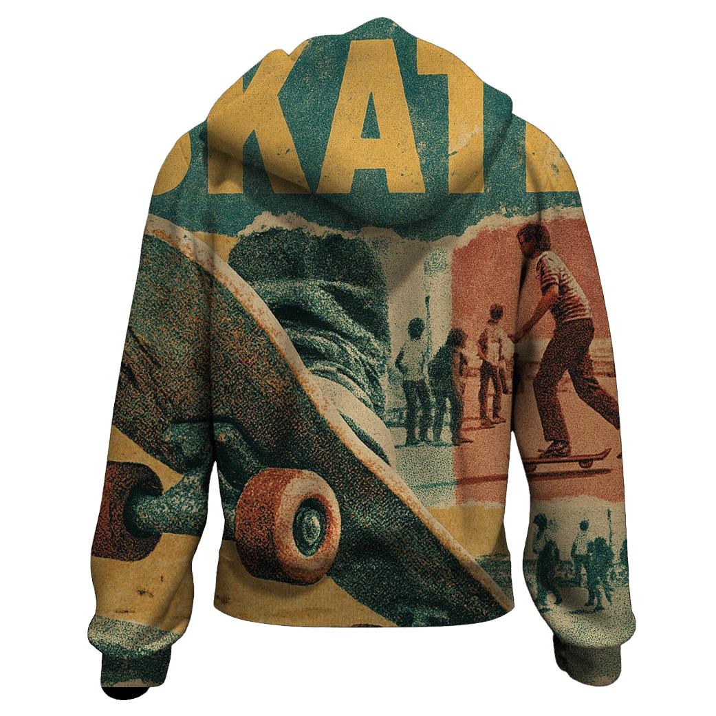 Vintage Skate Collage heavyweight hoodies
