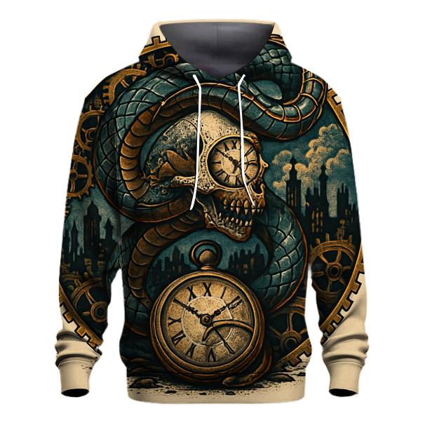 Clockwork Ouroboros Mechanism heavyweight hoodies