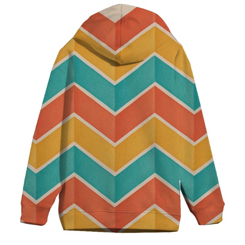 Chevron Accordion Fold premium hoodies