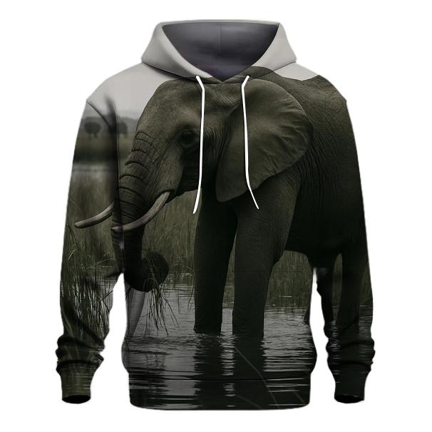 Marsh Matriarch — African Elephant designer hoodies