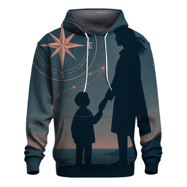 The Heart Compass embroidered hoodies