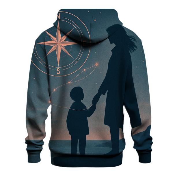 The Heart Compass embroidered hoodies