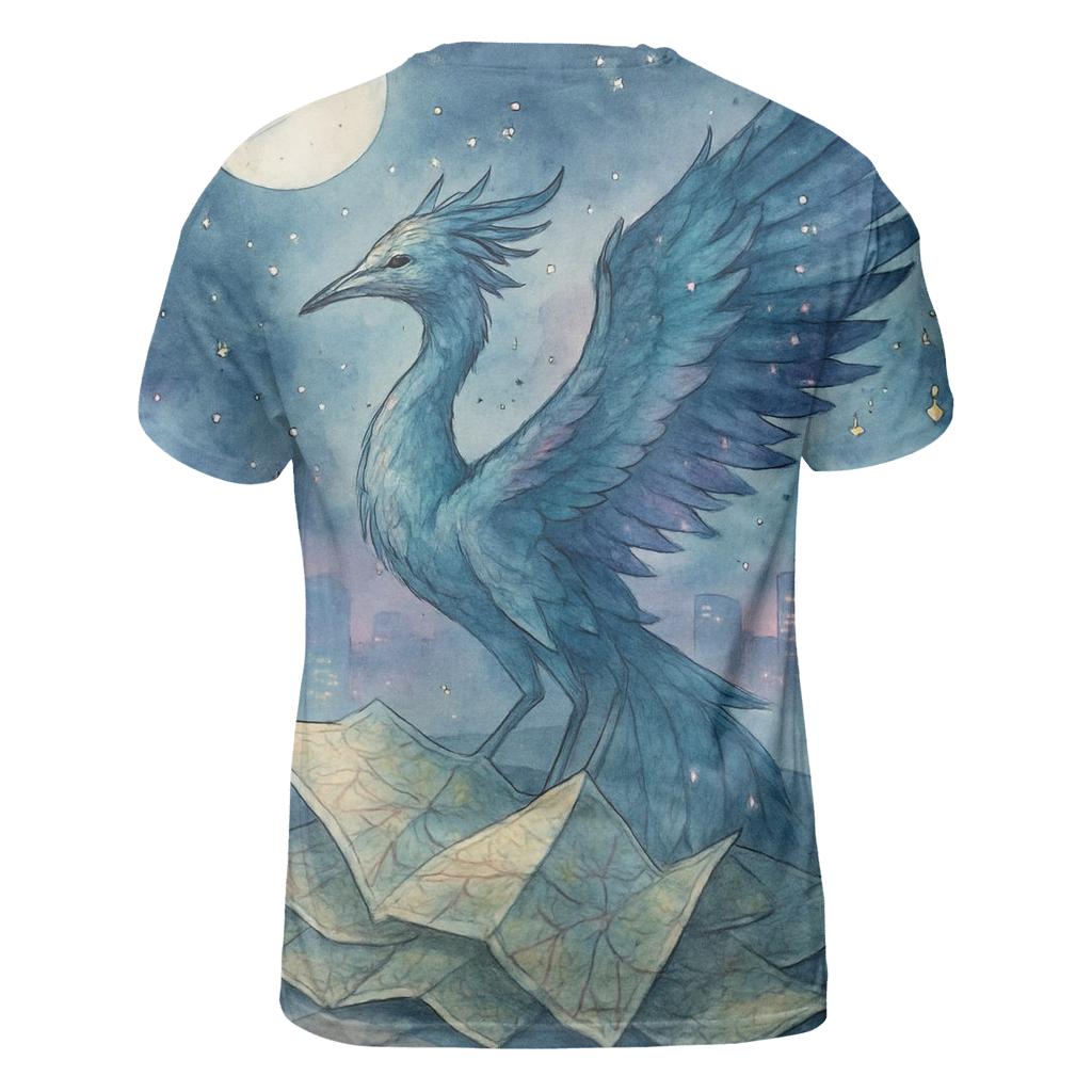 Midnight Paper Crane trendy printed shirt styles