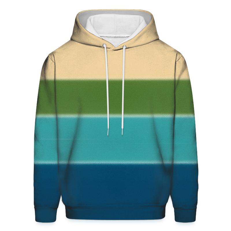 Horizon Stripe Gradient embroidered hoodies