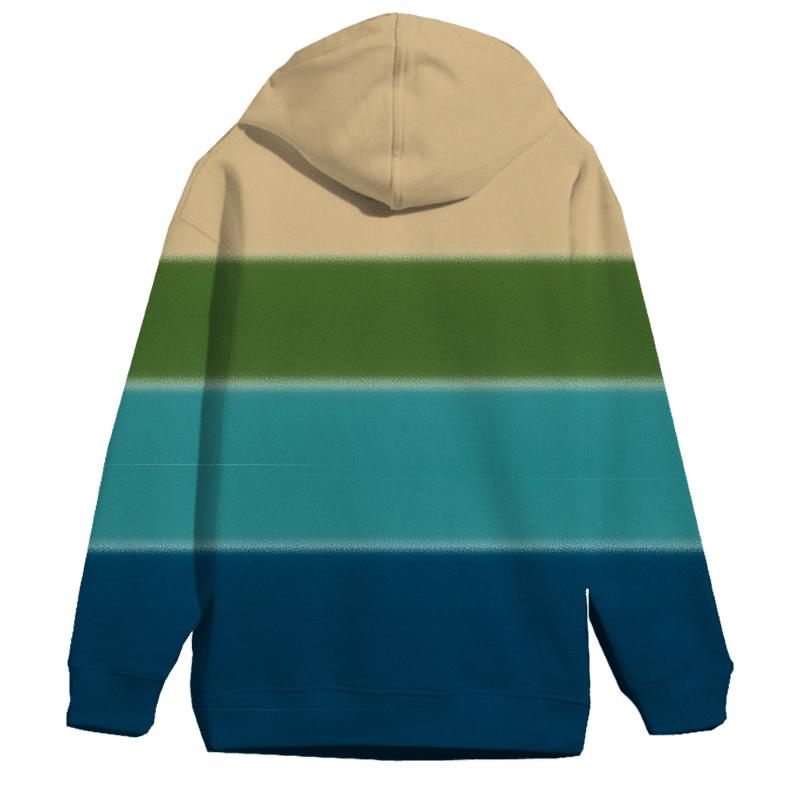Horizon Stripe Gradient embroidered hoodies