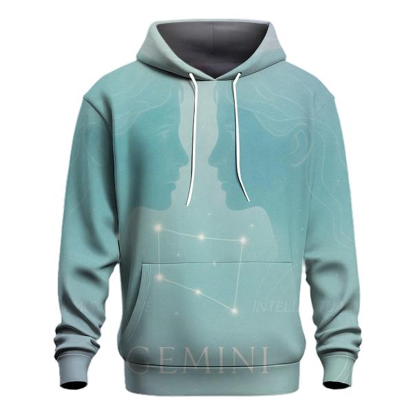 Ethereal Gemini Twins Portrait hoodie designs