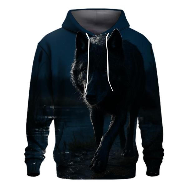 Moonlit Marsh Night Patrol embroidered hoodies