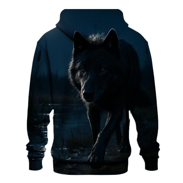 Moonlit Marsh Night Patrol embroidered hoodies