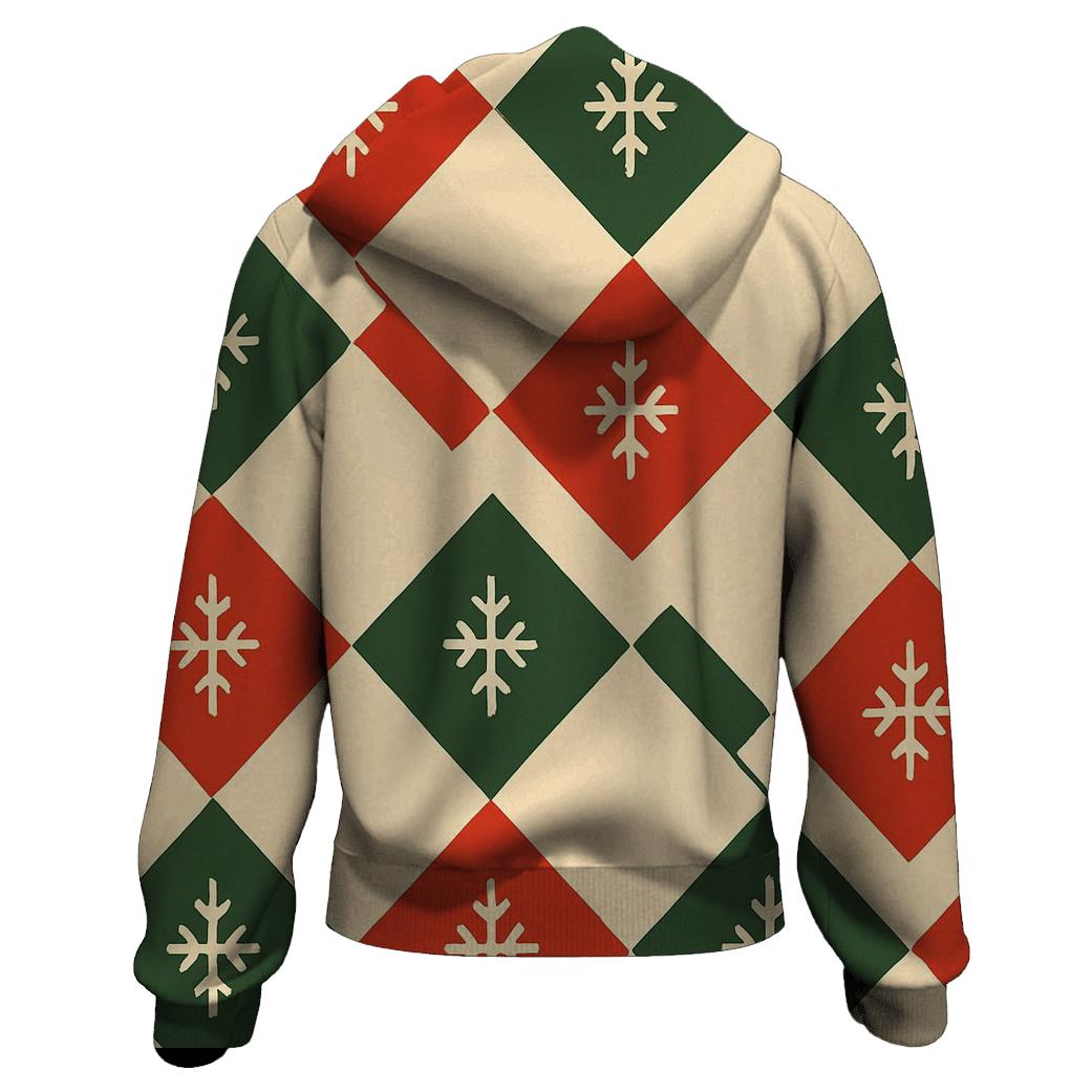 Snowy Diamond Quilt lightweight hoodies