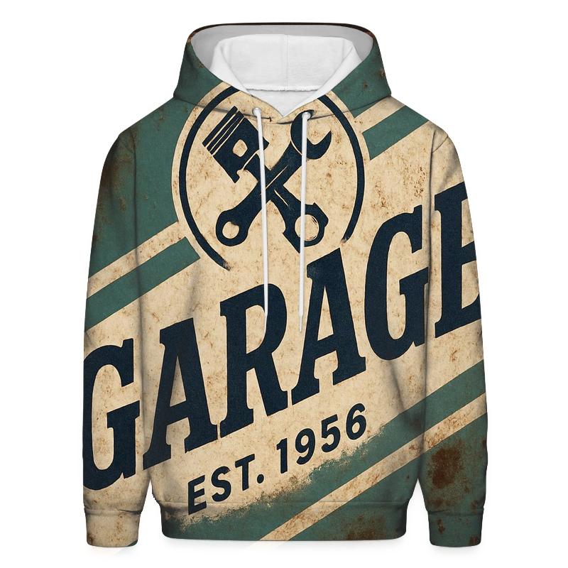 Antique Automotive Garage Sign designer hoodies