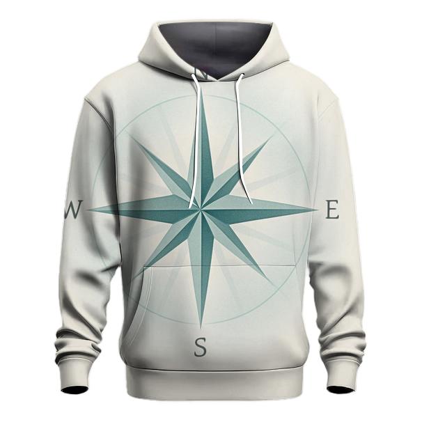Gentle Halo Compass graphic hoodies