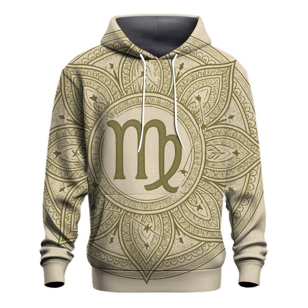 Virgo Earth Mandala Pattern hoodie designs