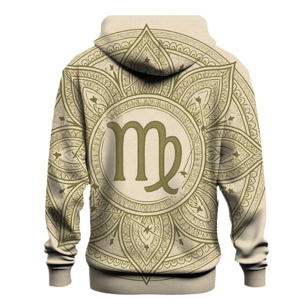 Virgo Earth Mandala Pattern hoodie designs
