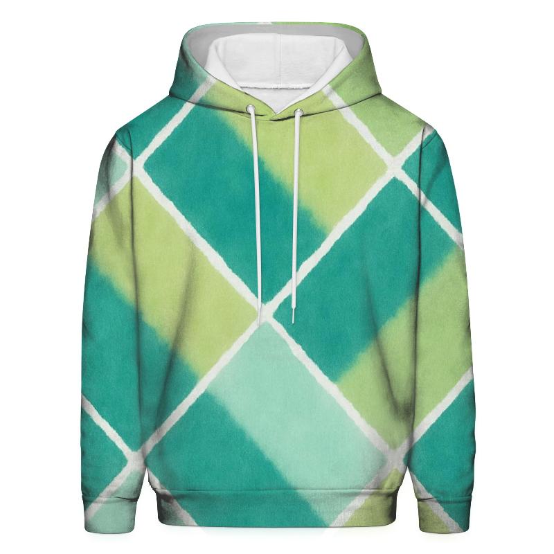 Diagonal Mirror Fold Motif custom hoodies