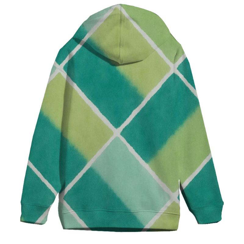 Diagonal Mirror Fold Motif custom hoodies