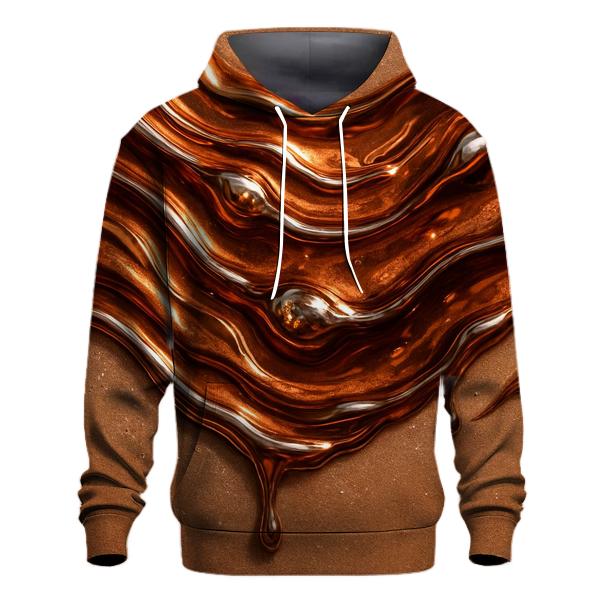 Copper Ripple Luxe graphic hoodies