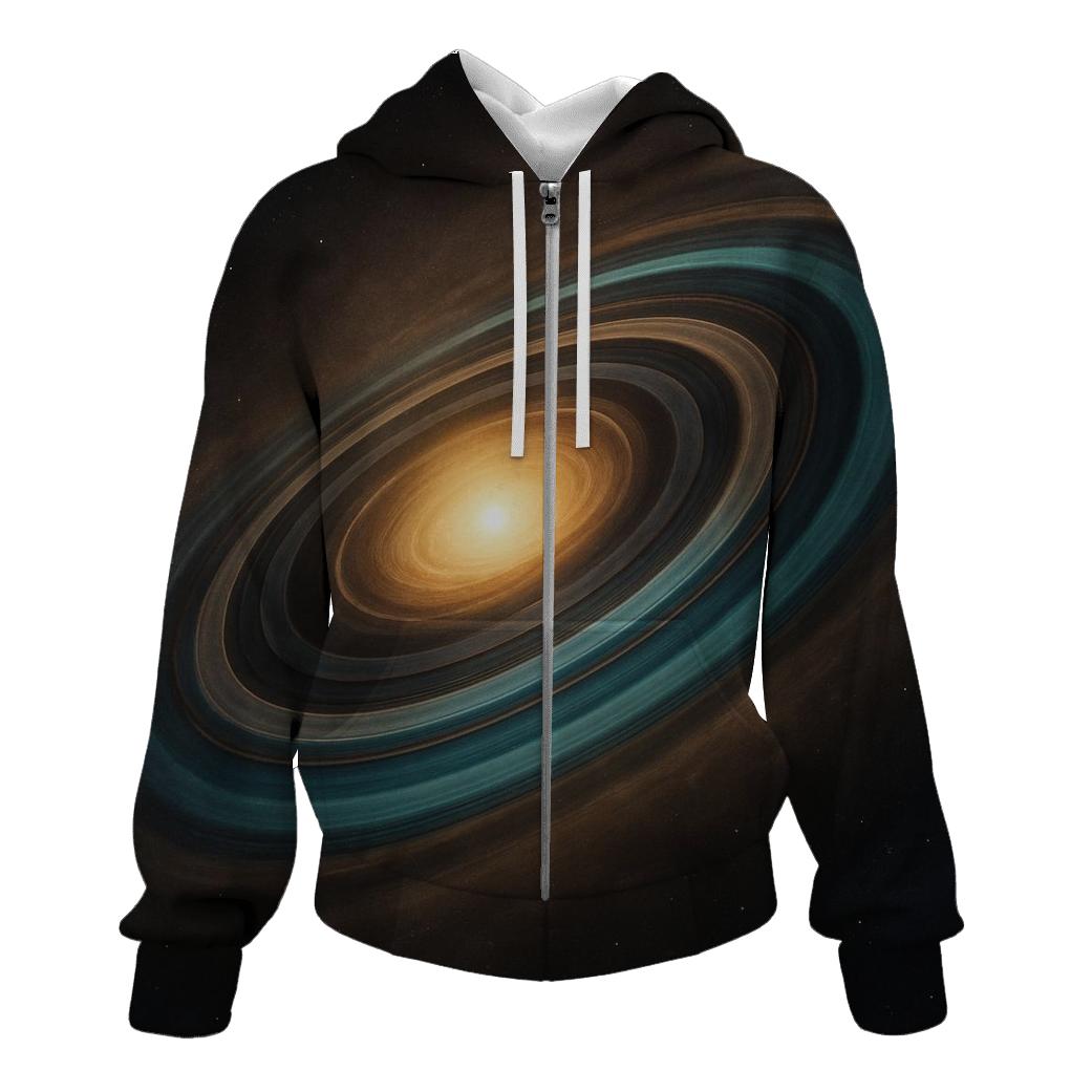 Accretion Disk Belts zip-up hoodies