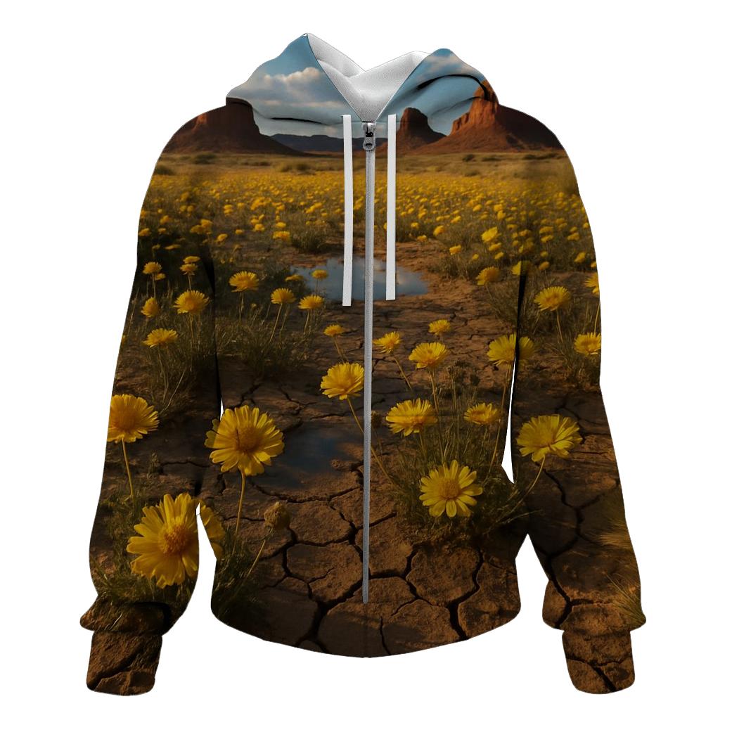 Desert Marigold After Rain pullover hoodies