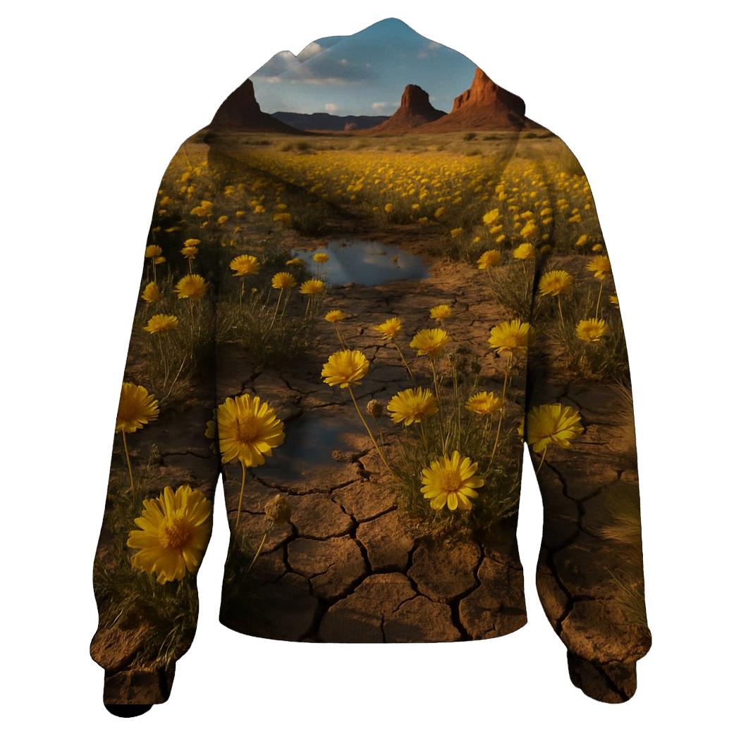 Desert Marigold After Rain pullover hoodies
