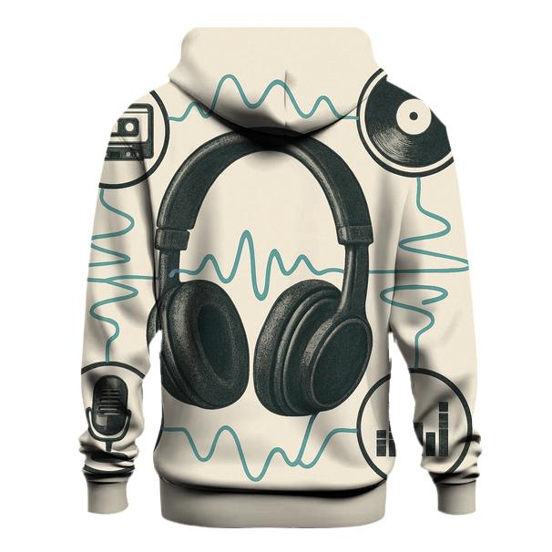 Headphone Orbit Diagram graphic hoodies