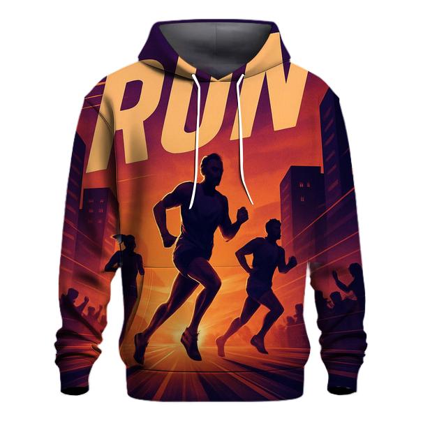 Urban Marathon Sunset zip-up hoodies