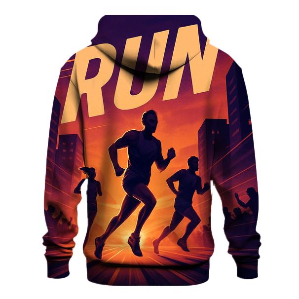 Urban Marathon Sunset zip-up hoodies