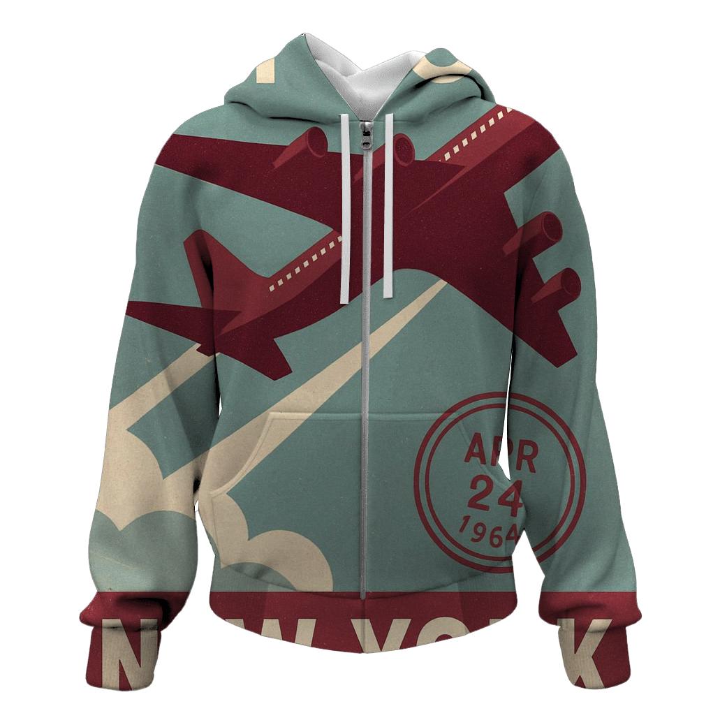 Vintage Airline Travel Poster custom hoodies