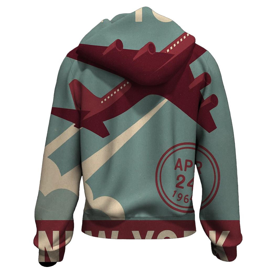 Vintage Airline Travel Poster custom hoodies