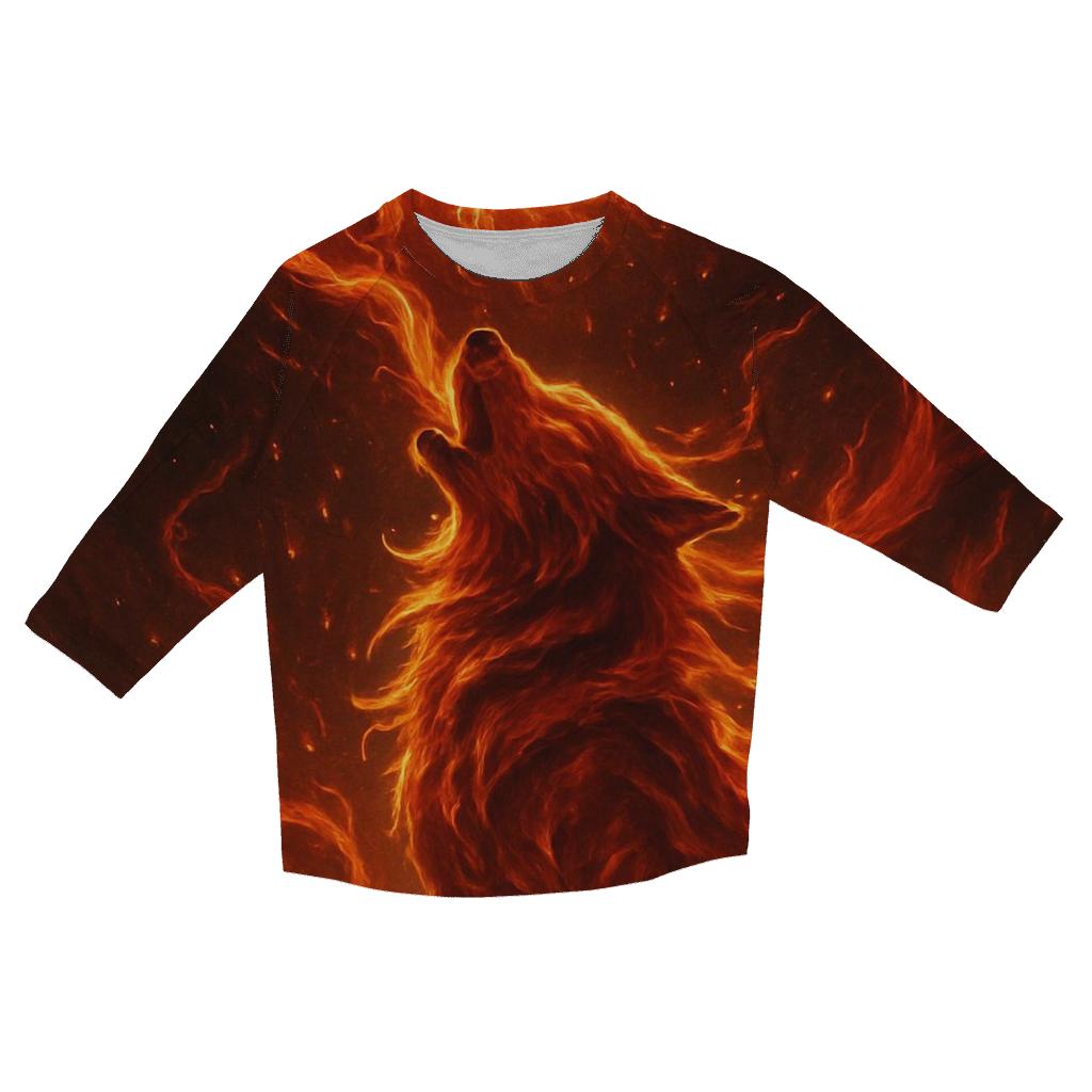 Solar Ember Lupus custom 3/4 sleeve shirts