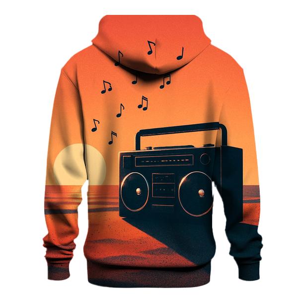 Boombox Sunset Silhouette hoodie trends