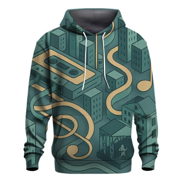 Tape Maze Skyline heavyweight hoodies
