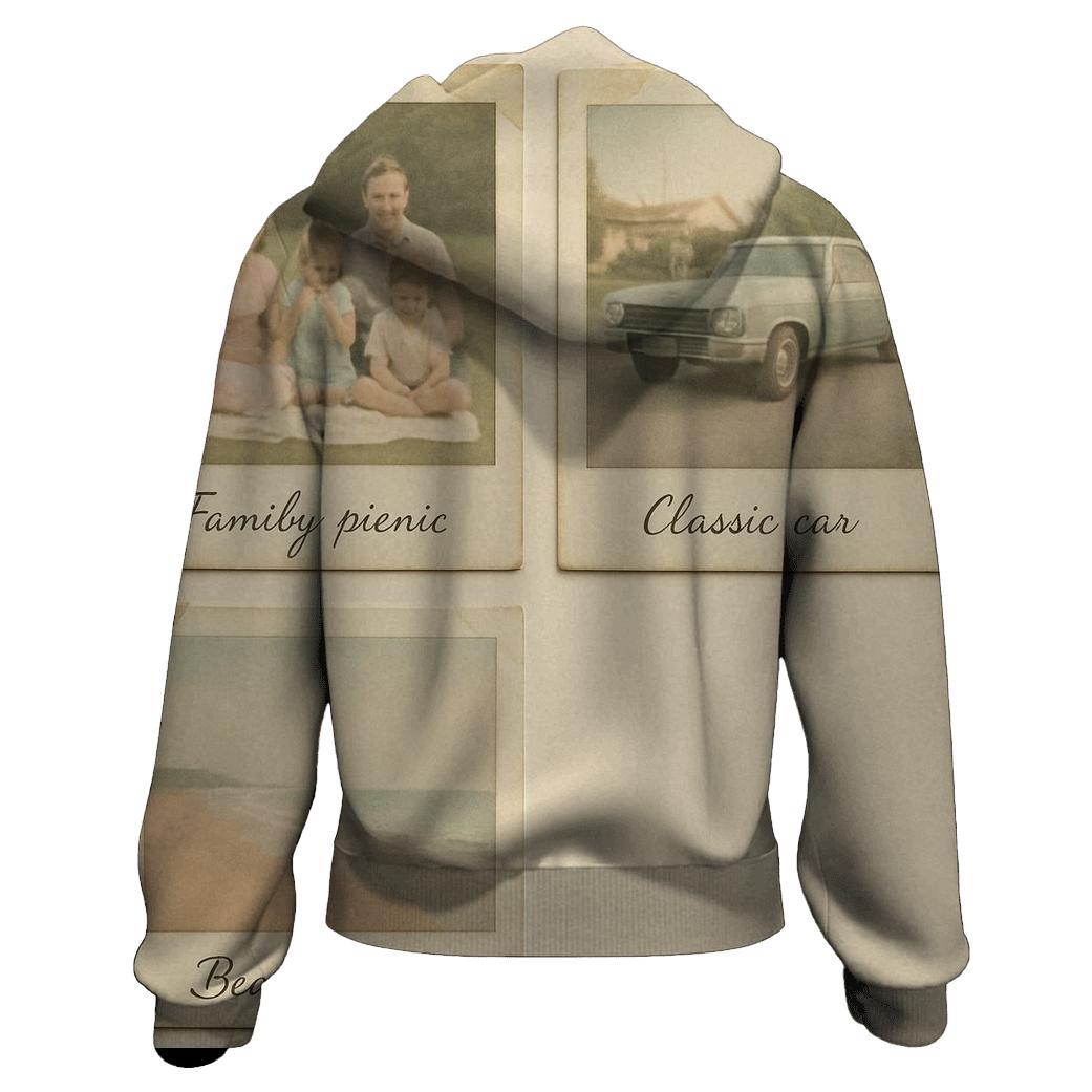 Polaroid Film Frame Collage lightweight hoodies