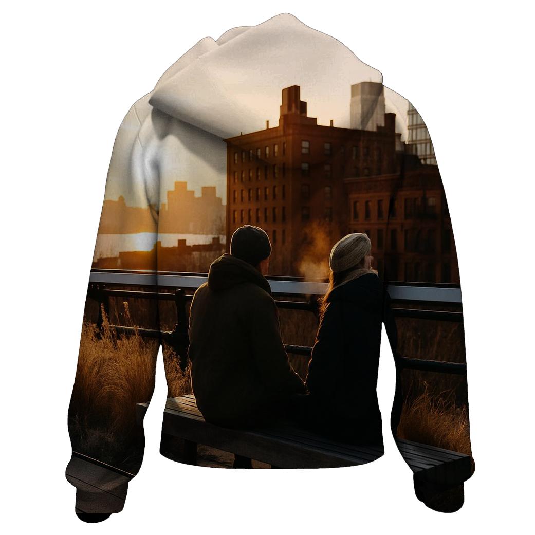 High Line Winter Sunset hoodies fashion