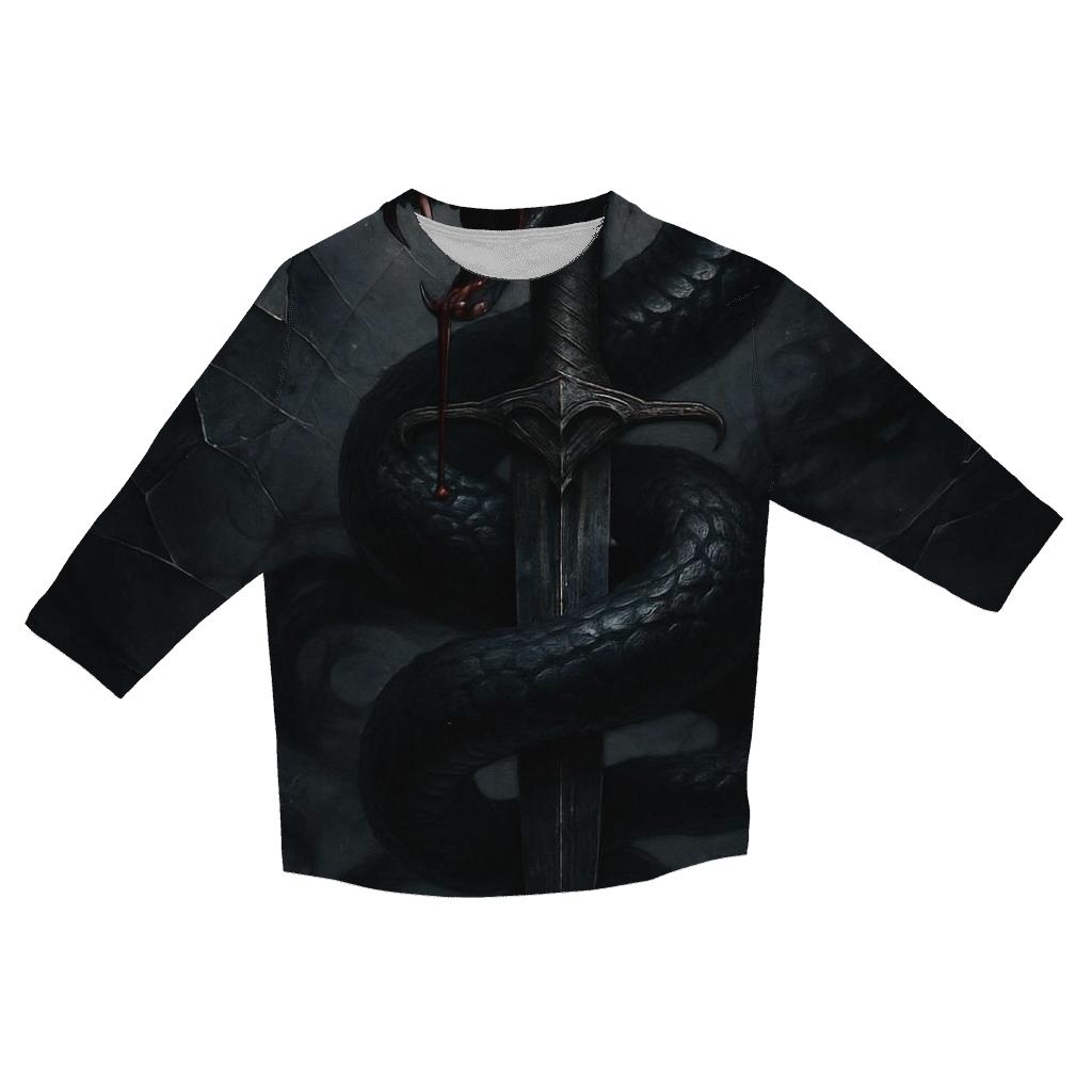 Serpent And Dagger Nocturne designer 3/4 sleeve blouses