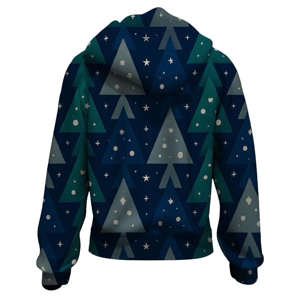 Starry Tree Triangle Peaks Design hoodies fashion