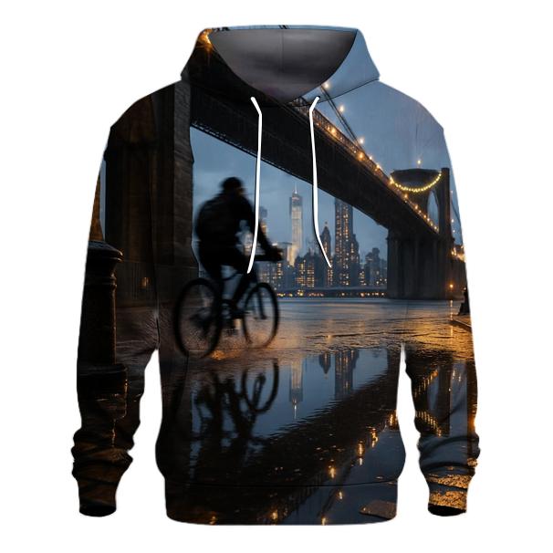 Brooklyn Bridge Rain Reflection hoodie trends