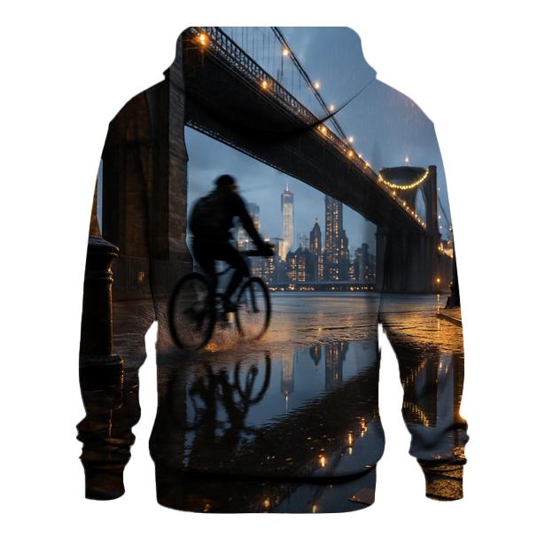 Brooklyn Bridge Rain Reflection hoodie trends