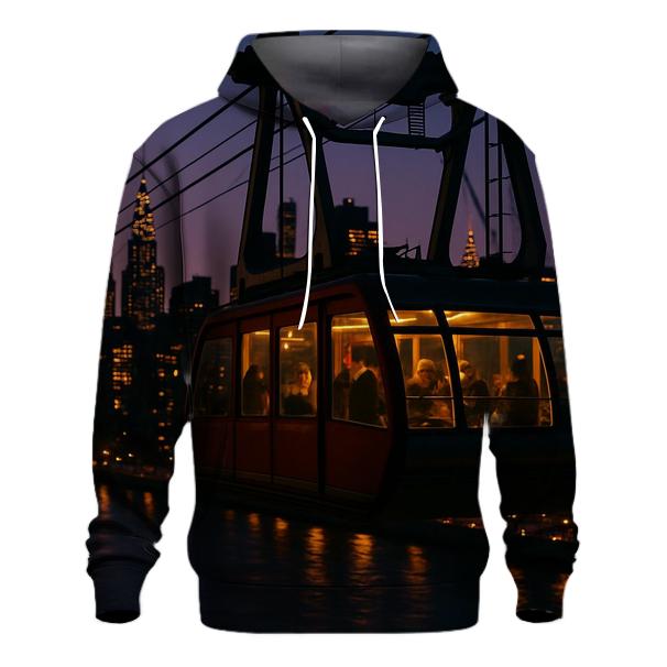 Roosevelt Island Tram Twilight designer hoodies