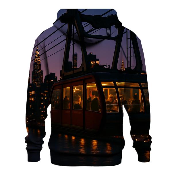 Roosevelt Island Tram Twilight designer hoodies