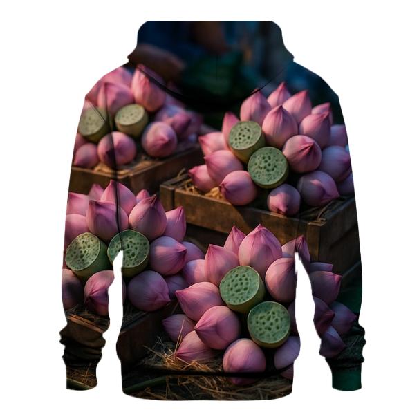 Wet Market Lotus Crates embroidered hoodies