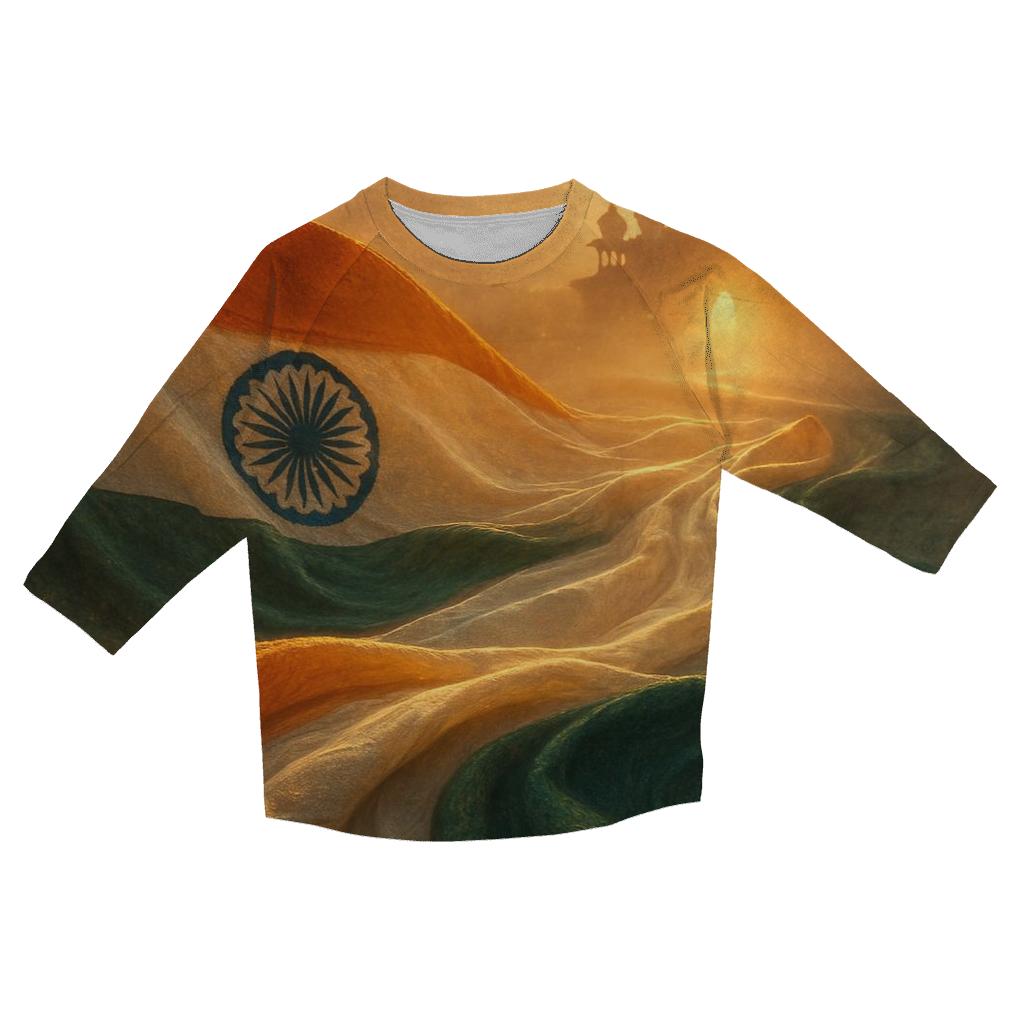 Indian Monsoon Silk Merge custom 3/4 sleeve shirts