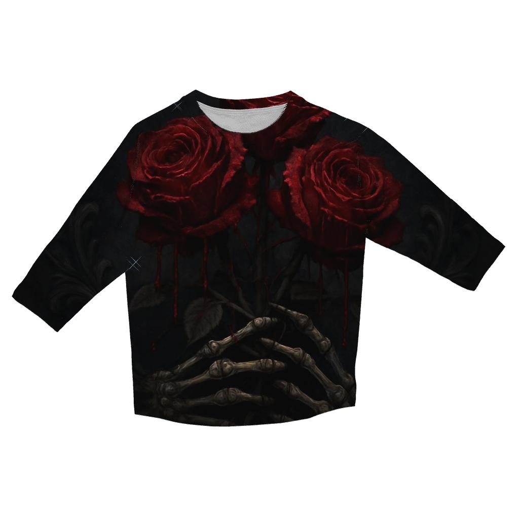Lament Of The Blood Roses casual three quarter sleeve shirts