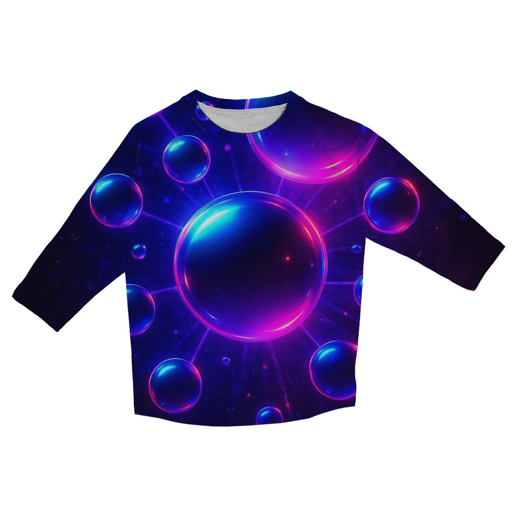 Neon Orb Constellation custom 3/4 sleeve shirts