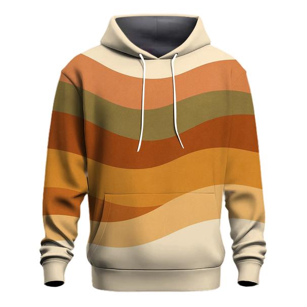 Earth Tone Waveforms hoodie trends